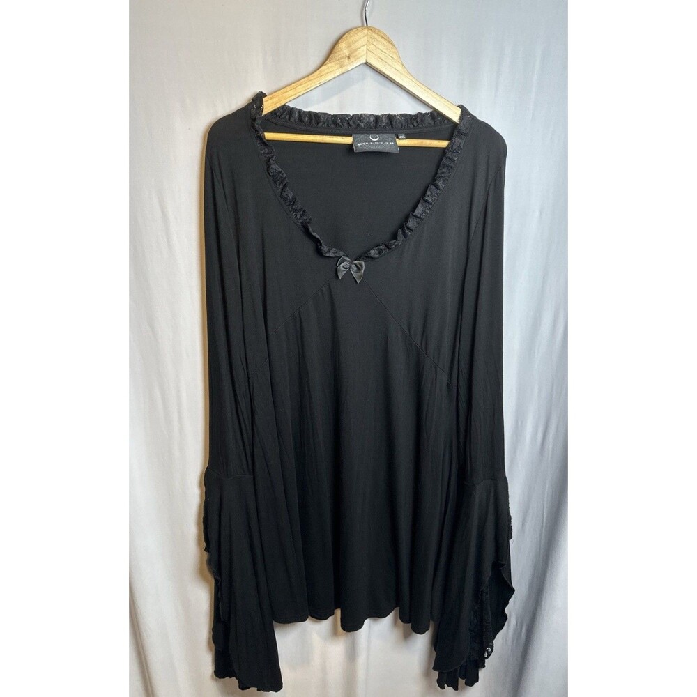 Killstar Hagatha Sorceress Dress Black Gothic Witchy Bell Sleeve 4XL